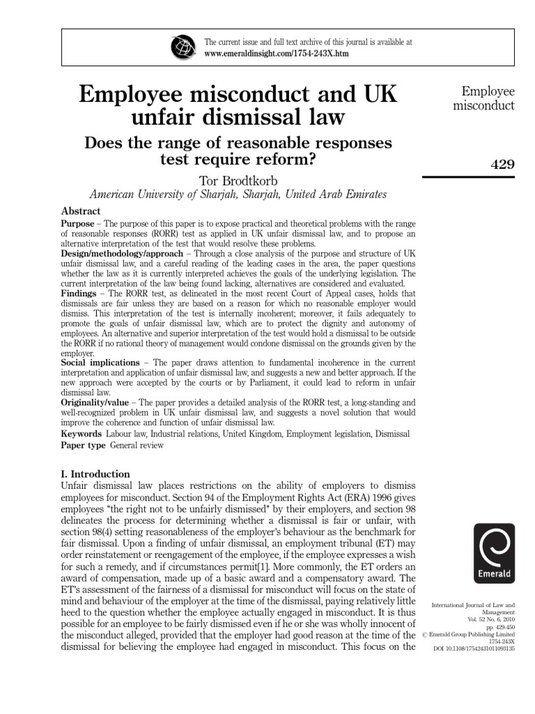 employee-misconduct-and-uk-unfair-dismissal-law-does-the-range-of