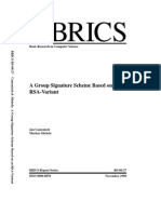 Brics: A Group Signature Scheme Based On An RSA-Variant