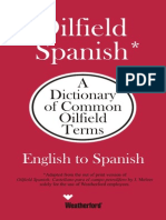 Oilfield Spanish - A Dictionary of Common Oilfield Terms - Weatherford
