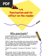 Punctuation and Its Effect On The Reader