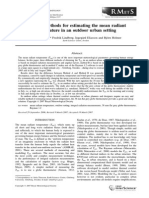 Different Methods For Estimating The Mean Radiant Temperature in An Outdoor Urban Setting