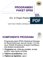 Koriscenje Programskog Paketa SPSS