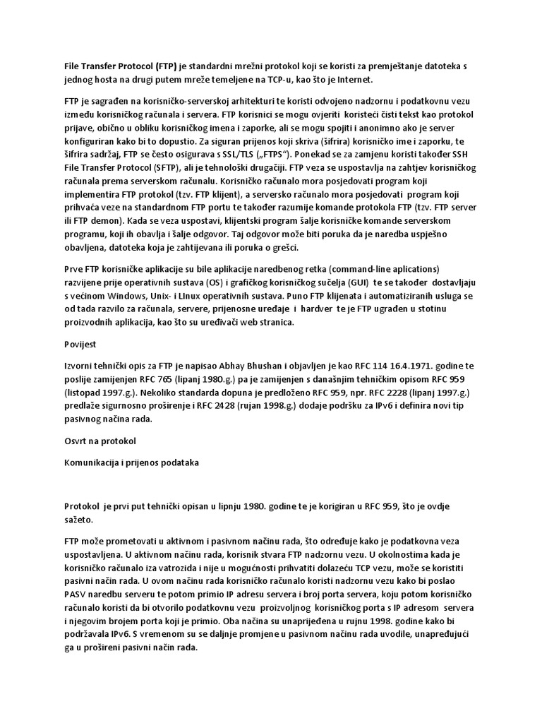 File Transfer Protocol | PDF