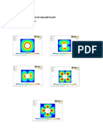 Experiment No:06 Title-Modal Analysis of Square Plate: Name-Vinod Kumar Yadav ROLL NO-221414