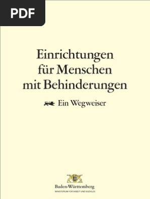 Einrichtungen Fuer Menschen Mit Behinderung Bw 2