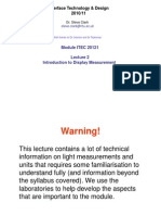 2 - ITD Lecture Intro to Display Measurements I 2010.ppt