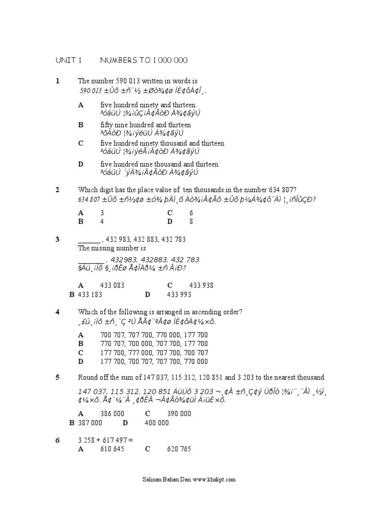 Mathy5 UNIT 1 | PDF | Mathematical Notation | Teaching Mathematics