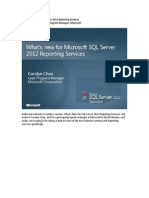 What's New for Microsoft SQL Server 2012 Reporting Services