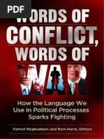 [Fathali Moghaddam, Rom Harre] Words of Conflict