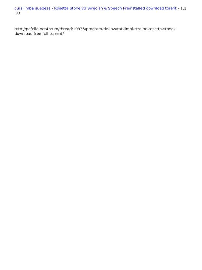 Curs Limba Suedeza | PDF