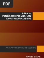 PSAK 10 - Pengaruh Perubahan Kurs Valuta Asing