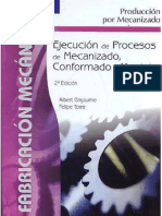 Mec Ejecucion y Procesos de Mecanizado Conformado y Montaje