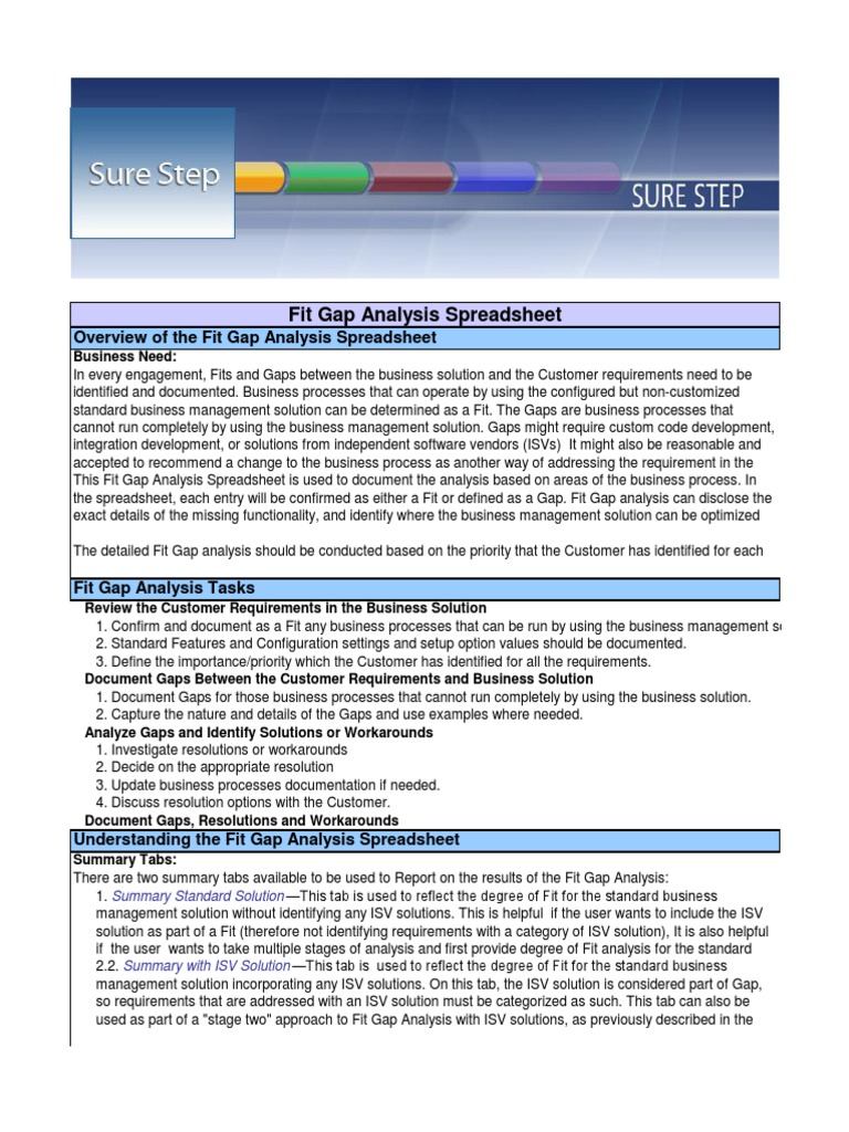 Fit Gap Analysis Workbook Pdf Customer Relationship Management Business Process