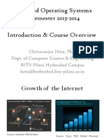 Advanced Operating Systems 1 Semester 2013-2014 Introduction & Course Overview