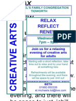 Join Us For A Relaxing Evening of Creative Arts.: Relax Reflect Renew