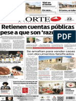 Periódico Norte Edición Del Día 22 de Septiembre de 2014