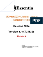 Essentia Release Note Update 3 for OpenWifless ESS ProNODE Ver 1.45.T2.B325 - 20090623