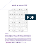 Conjunto de Caracteres ASCII
