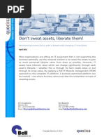 Sweating Assets White Paper