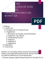 Sangay Ng Pamahalaan at Ang Bahaging Ginagampanan Ng