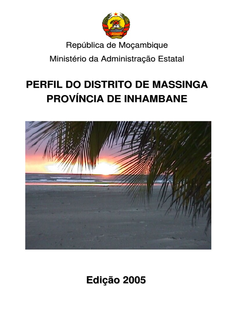 Perfil Do Distrito de Massinga PDF Ministério (departamento