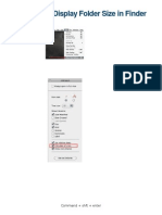 OS X: How To Display Folder Size in Finder: Command + SHFT + Enter