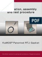 Installation Procedure Kamos RTJ Gasket