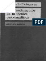 Fundamentos de La Técnica Psicoanalítica (OCR)