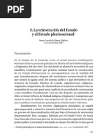 Boaventura - La Reinvencion Del Estado y El Estado Plurinacional