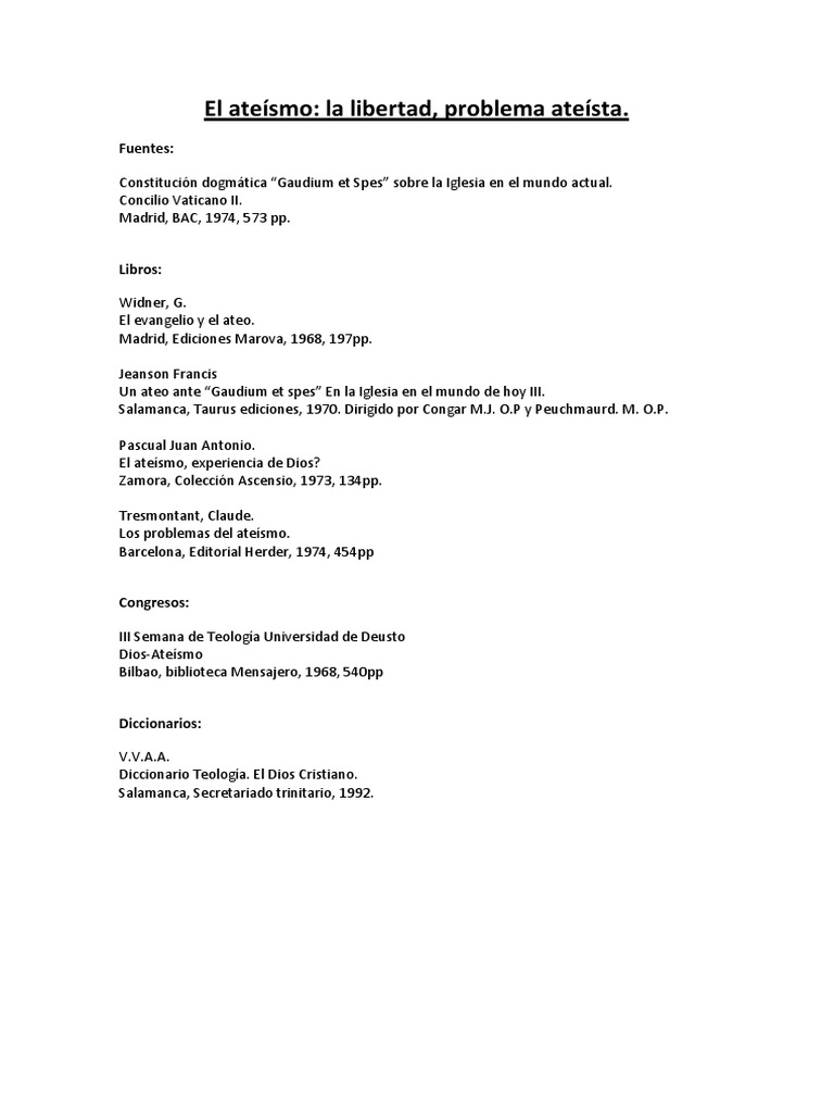 El Ateísmo PDF Ateísmo Cristo (título)