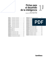 Fichas Desarrollo de La Inteligencia Santillana 1