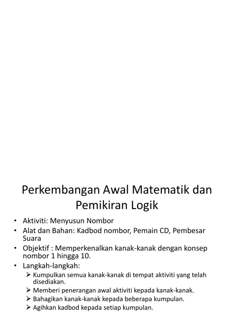Aktiviti Bidang Perkembangan Kanak Kanak Pdf