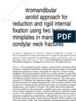 Retromandibular Transparotid approch for reduction and rigid fixation of condylar neck fracture