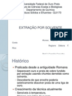 Resíduos - Extração Por Solvente -Apresentação