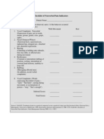 Checklist of Nonverbal Pain Indicators