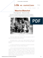 Derrida en Castellano - A Maurice Blanchot