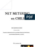 Minuta Propuesta Reglamento Ley 20571 Net Metering