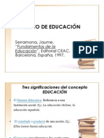 Concepto de Educacion