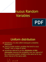 Continuous Random Variables