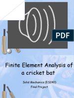 Finite Element Analysis of A Cricket Bat