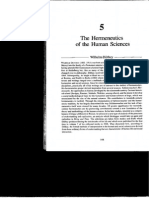 Willhem Dilthey - The Hermeneutics of Human Sciences