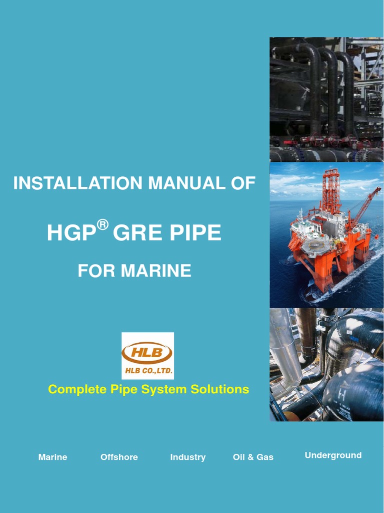 Installation Manual GRE PIPE For Marine Rev.2 PDF Fiberglass