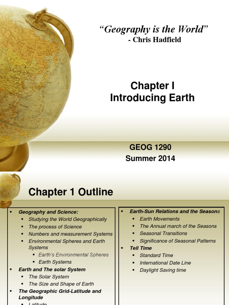 Chapter 1 | PDF | Geography | Equator