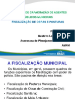 Capacitação fiscalização obras posturas