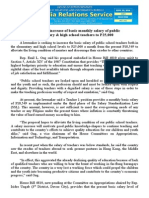 Sept23.2014solon Seeks Increase of Basic Monthly Salary of Public Elementary & High School Teachers To P25,000