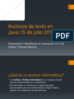 Archivos de Texto Java