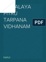 Mahalaya Pitru Tarpana Vidhanam