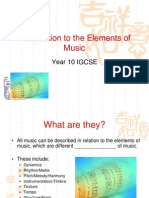 Elements of Music Powerpoint