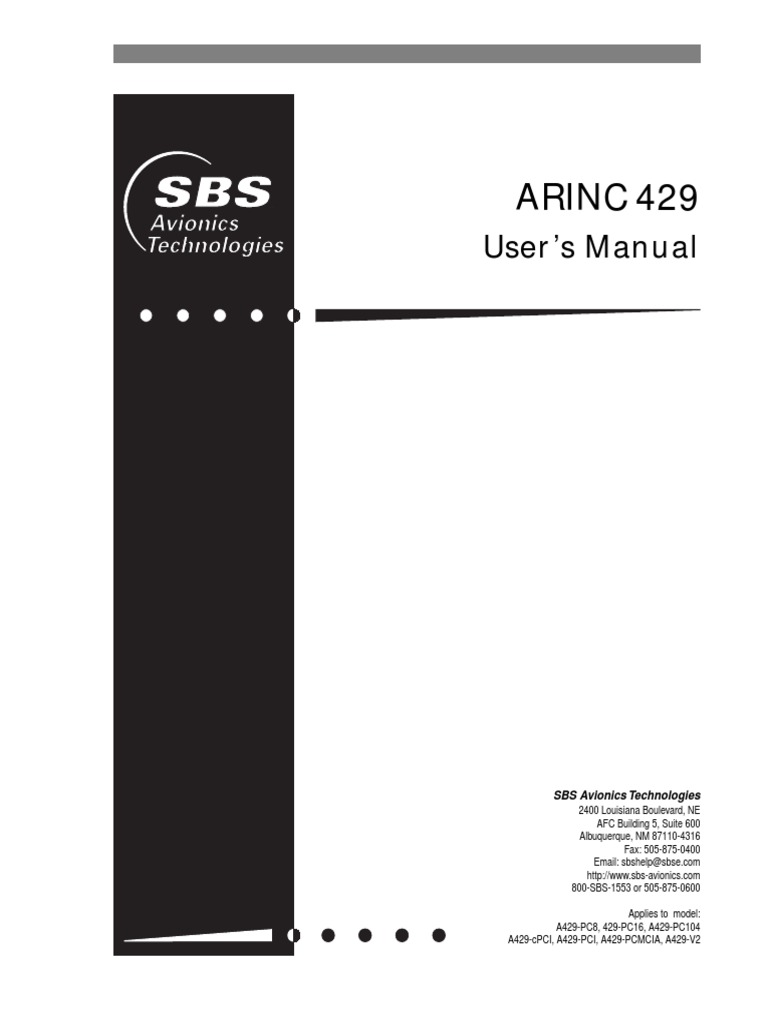 A429 Users Manual | PDF | Pointer (Computer Programming) | License