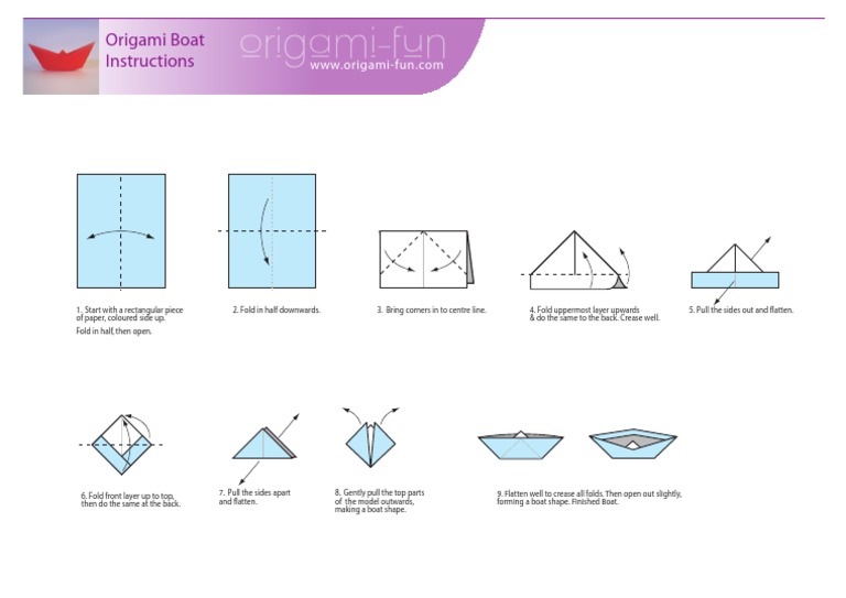 Origami Boat Print | PDF | Travel | Home &amp; Garden